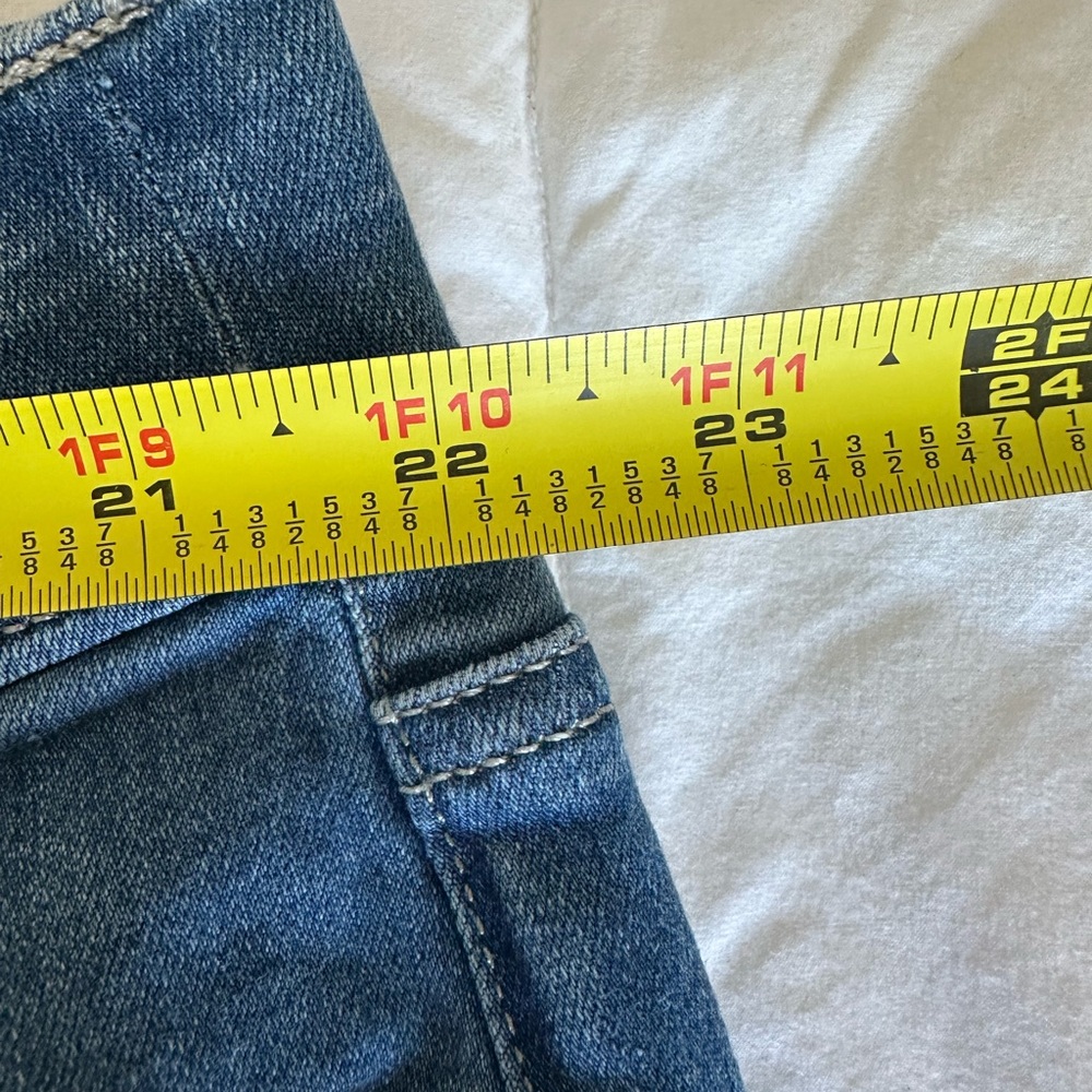 EVRI Women's Deep Blue Denim Jeggings women’s plus size 24W - Picture 6 of 8